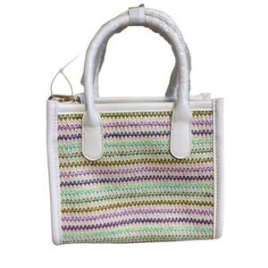 Like Dreams White and Multicolor Women's bag Crossbody NWT